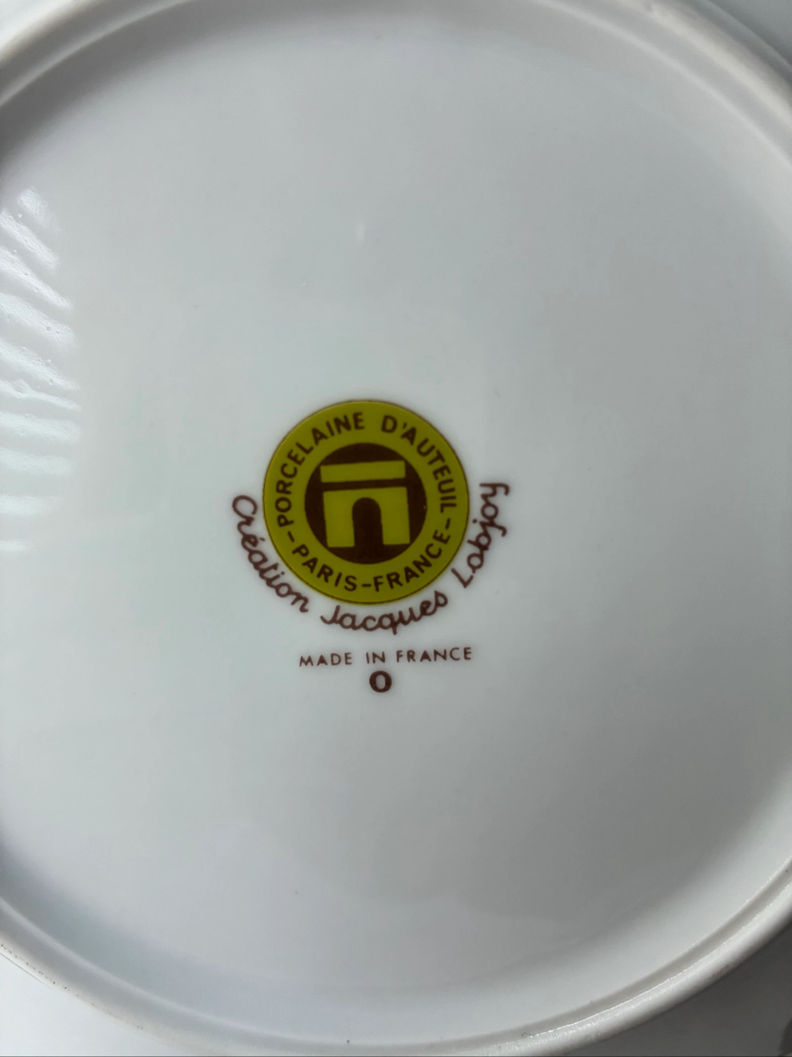 Vintage Art Deco Bugatti porcelain plate – Jacques Lobjoy France – photo 5
